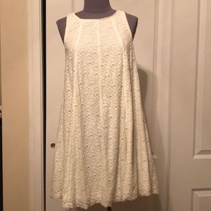 Do+Be White Lace Swing Dress